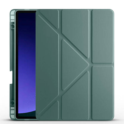 Galaxy Tab S10 Lite Kılıf Zore Tri Folding Kalem Bölmeli Standlı Kılıf