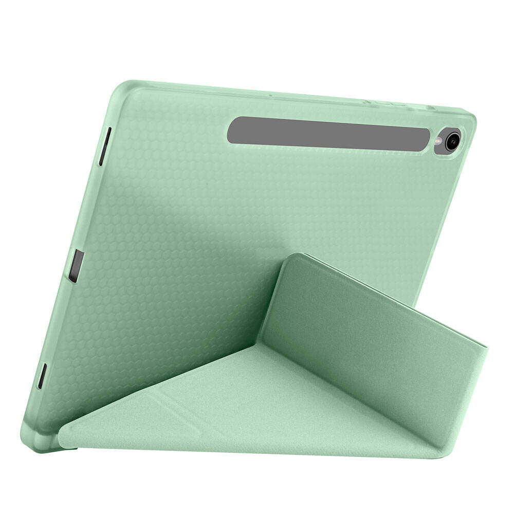 Galaxy Tab S10 Lite Kılıf Zore Tri Folding Kalem Bölmeli Standlı Kılıf