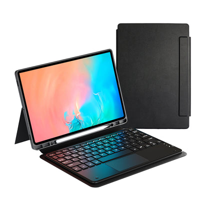 Galaxy Tab S11 Ultra Zore Border Keyboard Bluetooh Bağlantılı Standlı Klavyeli Tablet Kılıfı
