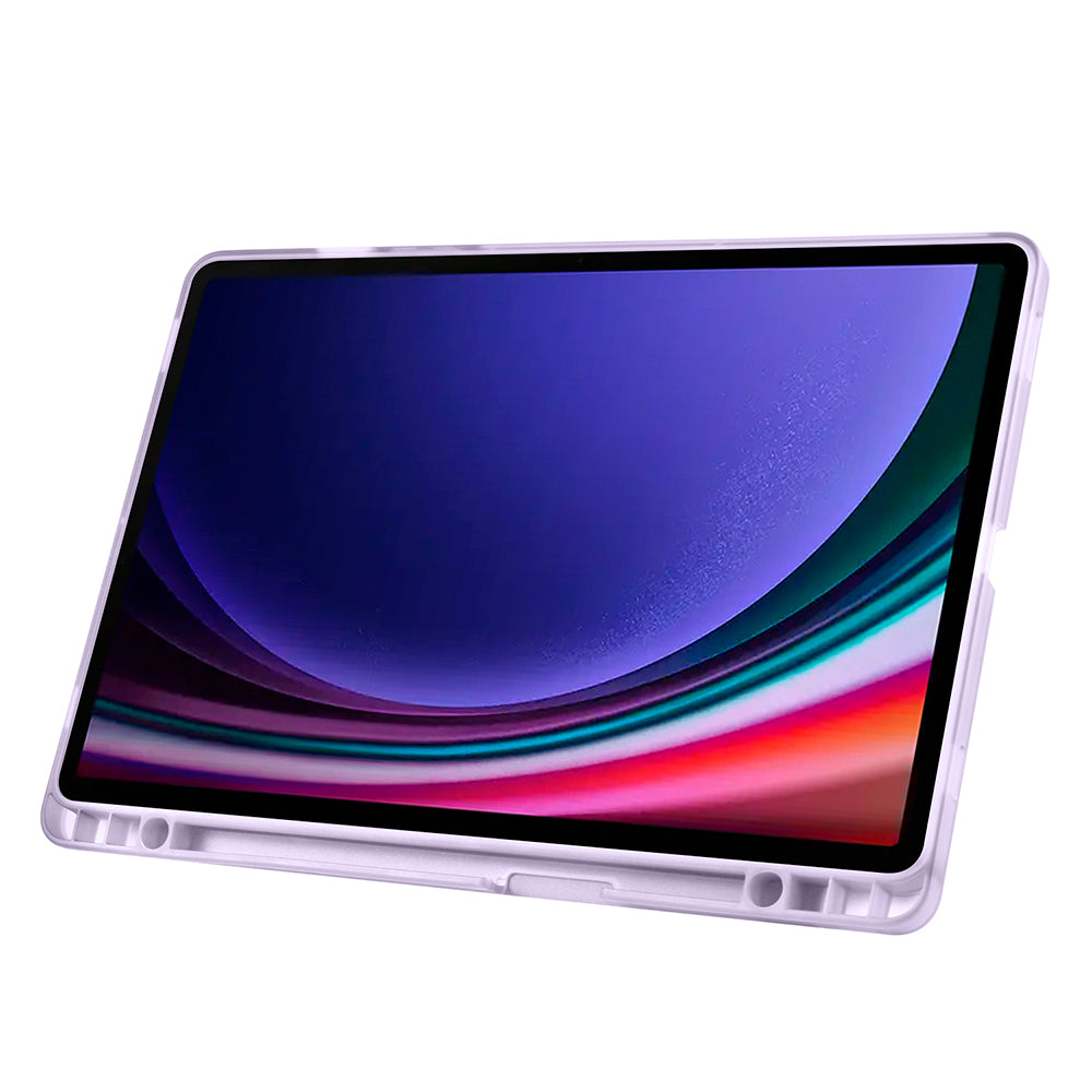 Galaxy Tab S9 FE Kılıf Zore Tri Folding Kalem Bölmeli Standlı Kılıf