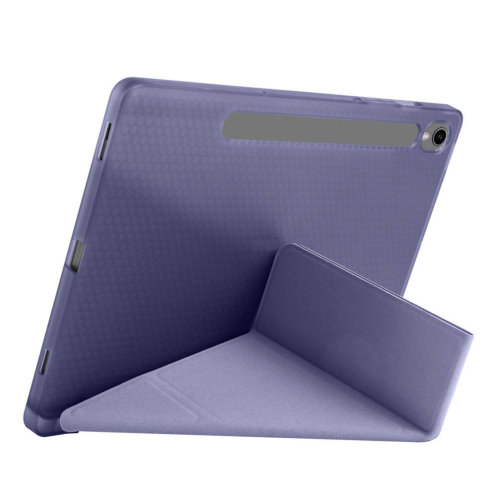 Galaxy Tab S9 Kılıf Zore Tri Folding Kalem Bölmeli Standlı Kılıf