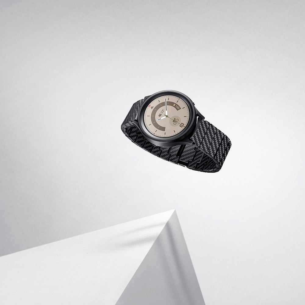 Galaxy Watch 6 Classic 43mm Karbon Fiber Pitaka Modern Serisi Black-Grey Twill Kordon