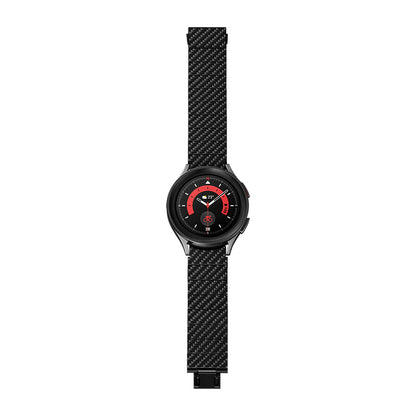 Galaxy Watch 7 40mm Karbon Fiber Pitaka Modern Serisi Black-Grey Twill Kordon