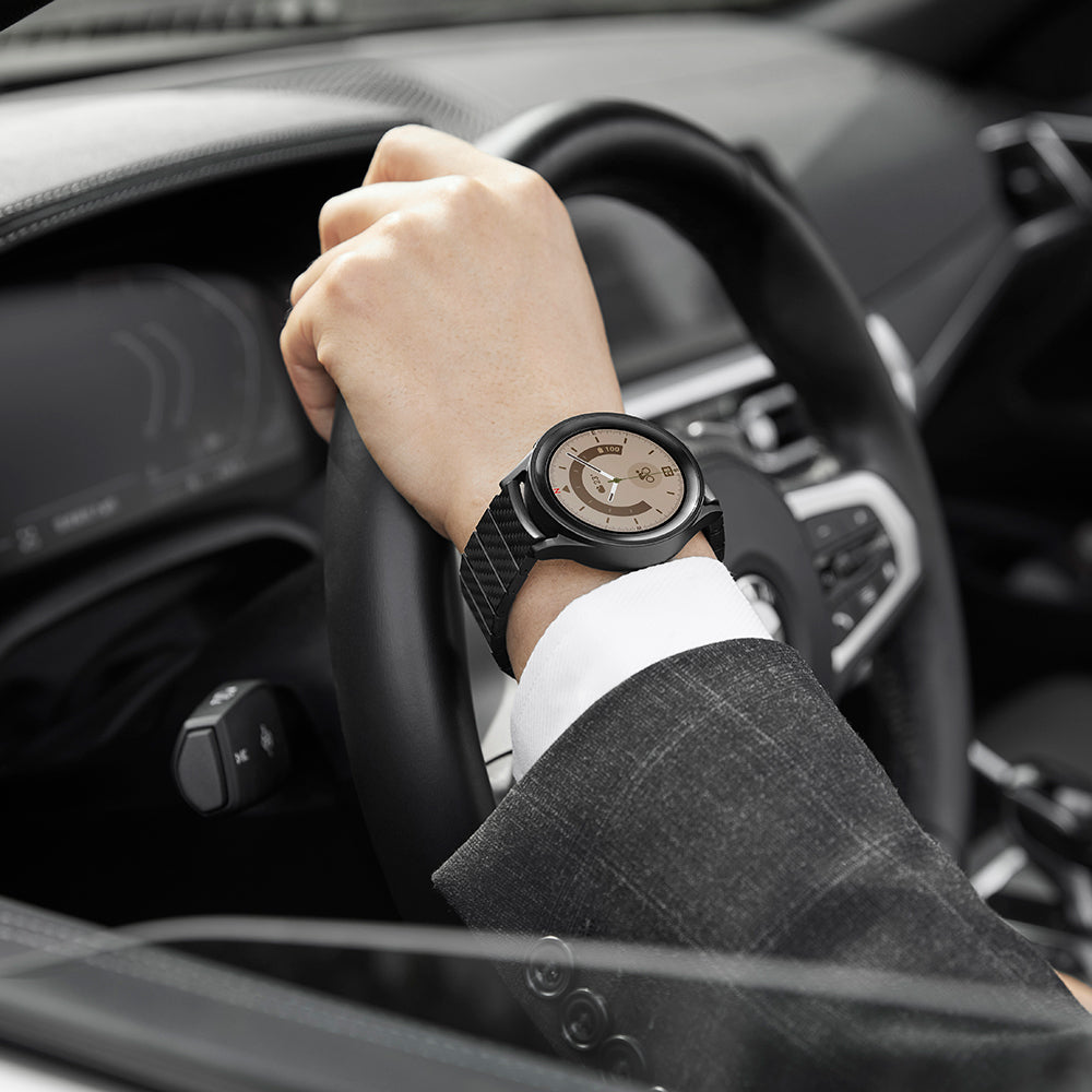 Galaxy Watch 7 40mm Karbon Fiber Pitaka Modern Serisi Black-Grey Twill Kordon