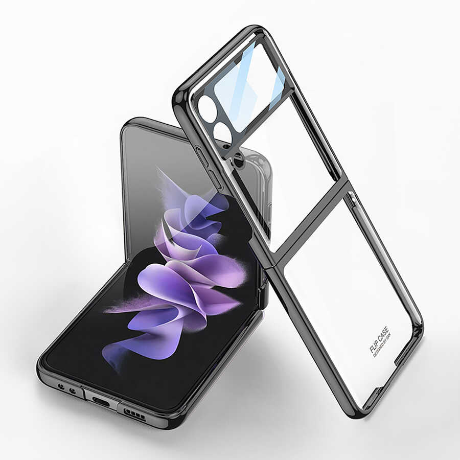 Galaxy Z Flip 4 Kılıf Zore Kıpta Lensli Kapak