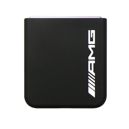 Galaxy Z Flip 5 Kılıf AMG M-safe Şarj Özellikli Büyük Logo Dizayn Orjinal Lisanslı Kapak