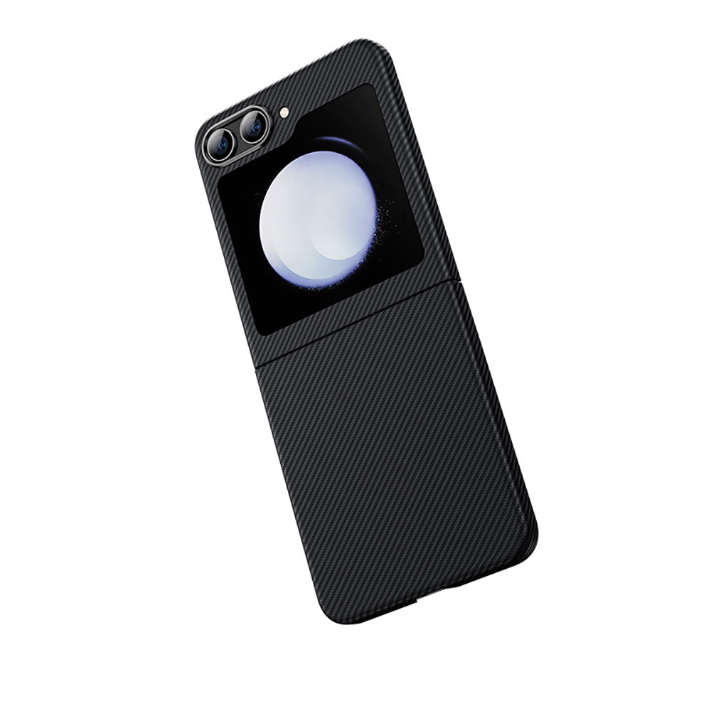 Galaxy Z Flip 5 Kılıf Karbon Fiber Benks Essential ArmorAir 600D Kevlar Kapak