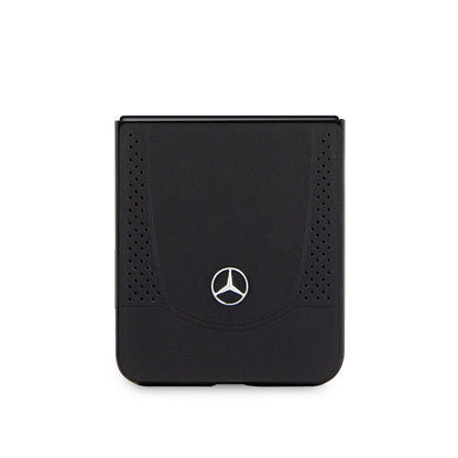 Galaxy Z Flip 5 Kılıf Mercedes Benz Orjinal Lisanslı Metal Yıldız Logolu Urban Deri Kapak