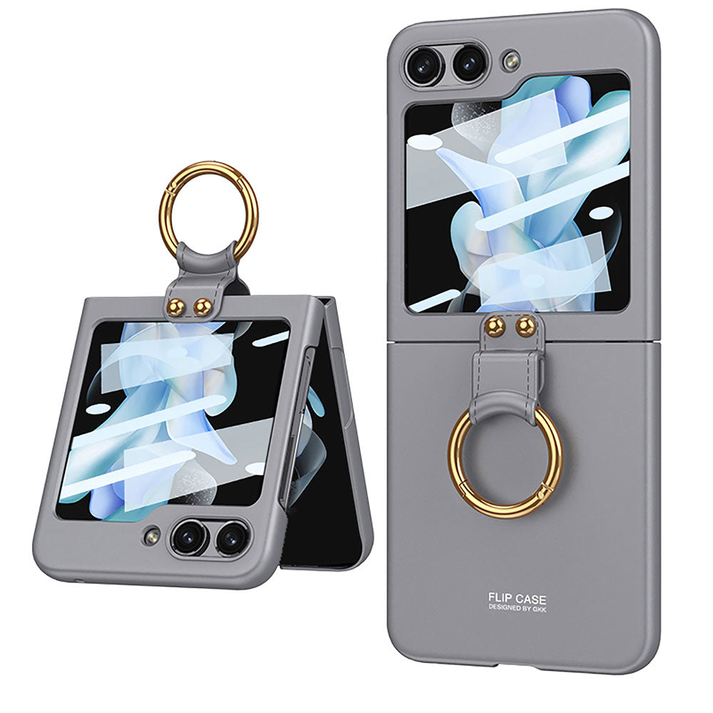 Galaxy Z Flip 5 Kılıf Zore Kıpta Yüzüklü Flip Sert Kapak