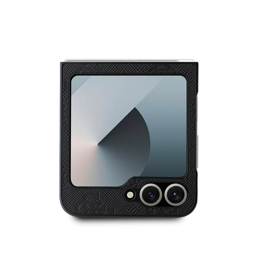 Galaxy Z Flip 6 Kılıf Guess Orjinal Lisanslı M-safe Şarj Özellikli Saffiano Metal Logo Kapak