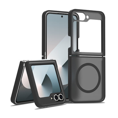 Galaxy Z Flip 6 Kılıf M-Safe Şarj Özellikli Kamera Korumalı Zore Lunex Kapak