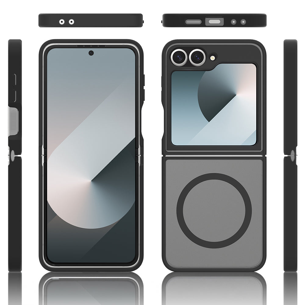 Galaxy Z Flip 6 Kılıf M-Safe Şarj Özellikli Kamera Korumalı Zore Lunex Kapak