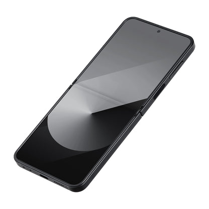 Galaxy Z Flip 6 Kılıf M-safe Şarj Özellikli 600D Aramid Fiber Pitaka Ultra-Slim Classic Serisi Black-Grey Twill Kapak