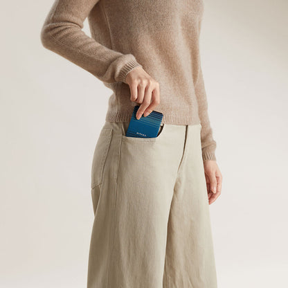 Galaxy Z Flip 6 Kılıf M-safe Şarj Özellikli Aramid Fiber Pitaka Tactile Woven Sunset-Moonrise Serisi Moonrise Kapak