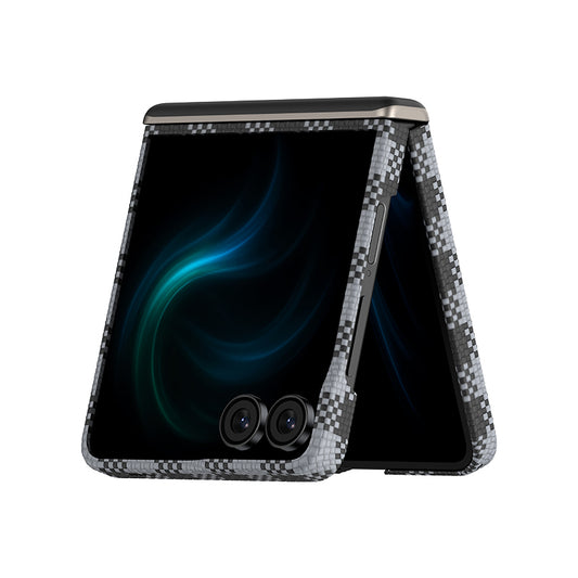 Galaxy Z Flip 7 Kılıf M-safe Şarj Özellikli Ekose Tasarımlı Benks ArmorAir ArmorVichy Kevlar Kapak