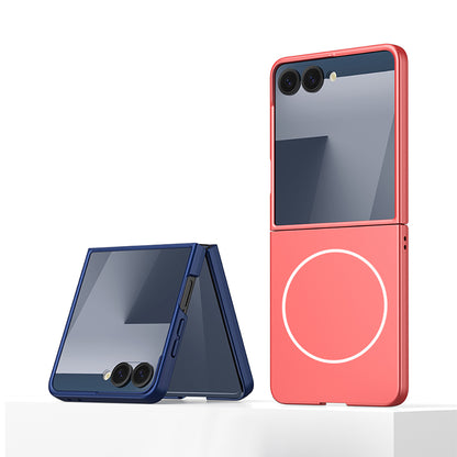 Galaxy Z Flip 7 Kılıf Wireless Şarj Özellikli Zore Kıpta M-safe Kapak
