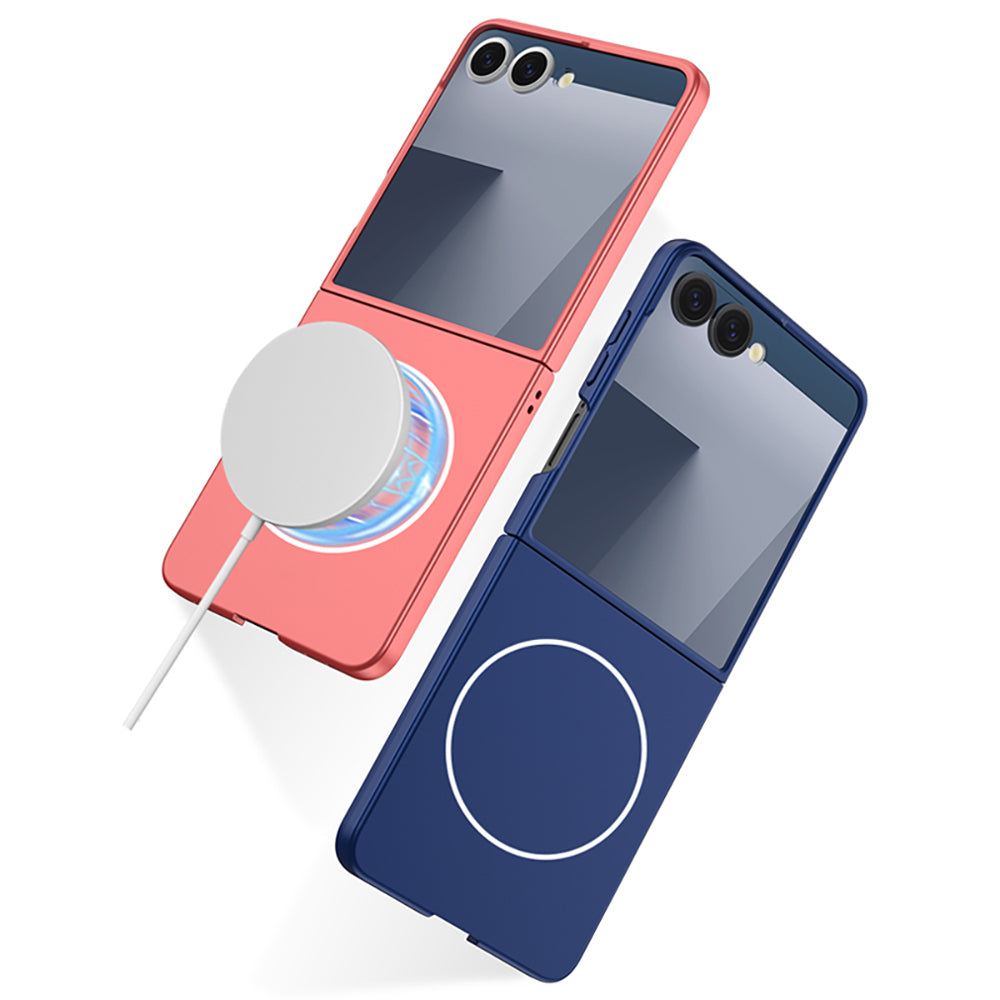 Galaxy Z Flip 7 Kılıf Wireless Şarj Özellikli Zore Kıpta M-safe Kapak
