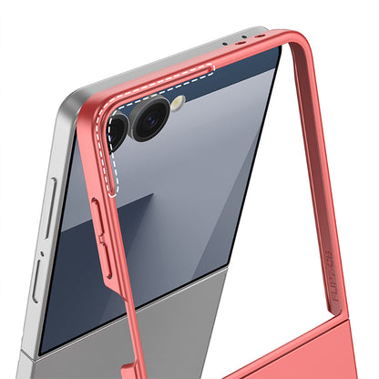 Galaxy Z Flip 7 Kılıf Wireless Şarj Özellikli Zore Kıpta M-safe Kapak