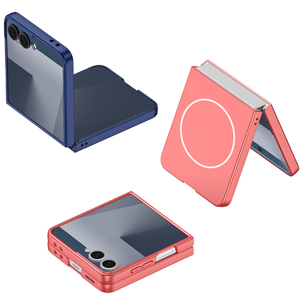 Galaxy Z Flip 7 Kılıf Wireless Şarj Özellikli Zore Kıpta M-safe Kapak