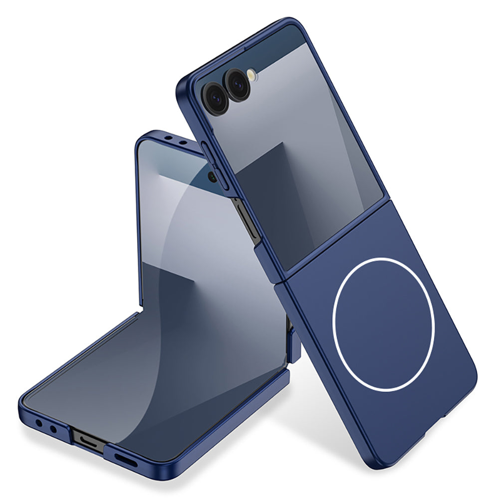 Galaxy Z Flip 7 Kılıf Wireless Şarj Özellikli Zore Kıpta M-safe Kapak