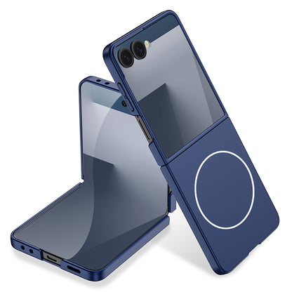 Galaxy Z Flip 7 Kılıf Wireless Şarj Özellikli Zore Kıpta M-safe Kapak