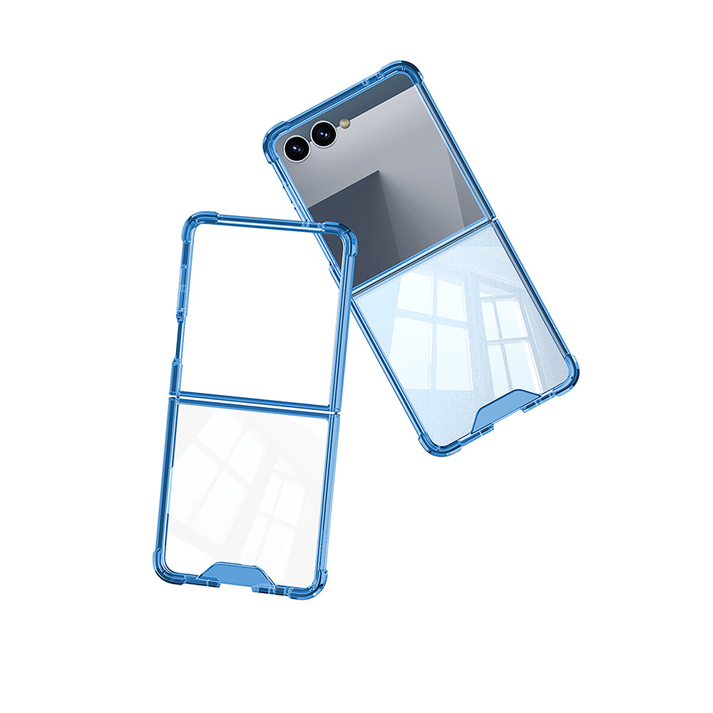 Galaxy Z Flip 7 Kılıf Zore Full Camlı Kıpta Kapak