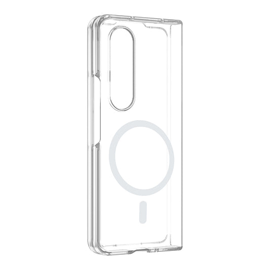 Galaxy Z Fold 4 Kamera Korumalı M-Safe Şarj Özellikli Şeffaf Zore London Sert PC Kapak
