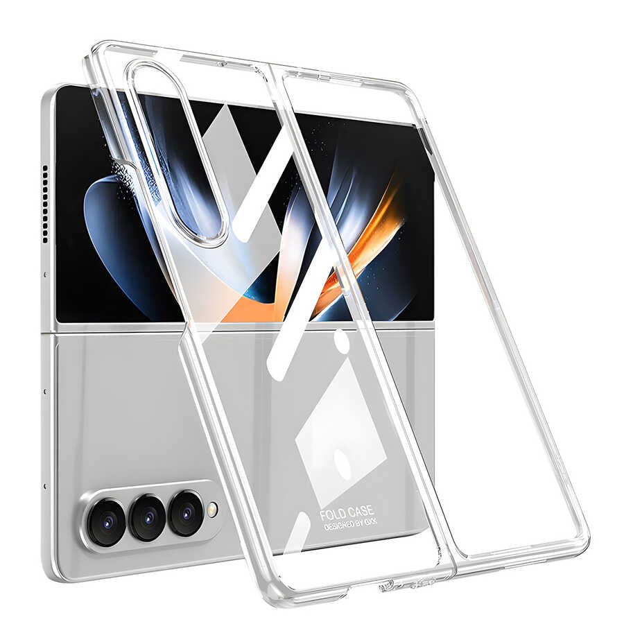 Galaxy Z Fold 4 Kılıf Zore Full Camlı Kıpta Kapak