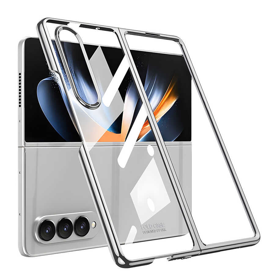 Galaxy Z Fold 4 Kılıf Zore Full Camlı Kıpta Kapak