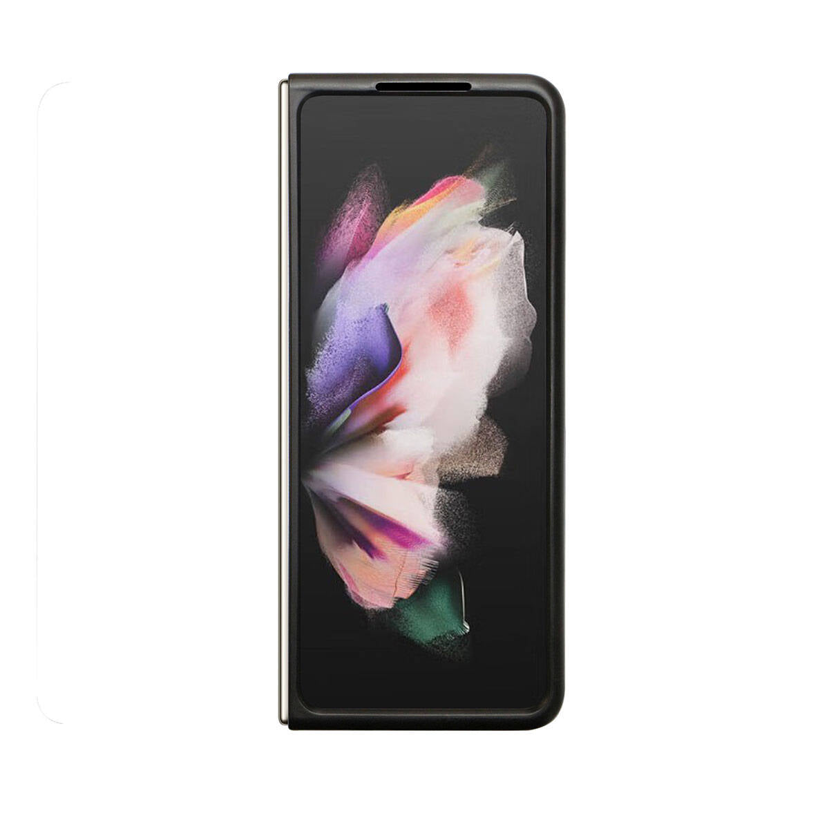 Galaxy Z Fold 5 Kılıf AMG M-safe Şarj Özellikli Büyük Logo Dizayn Orjinal Lisanslı Kapak