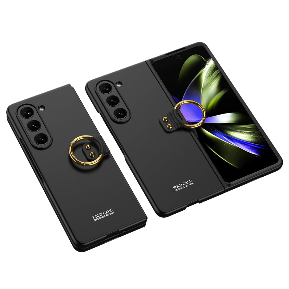 Galaxy Z Fold 5 Kılıf Zore Kıpta Yüzüklü Flip Sert Kapak