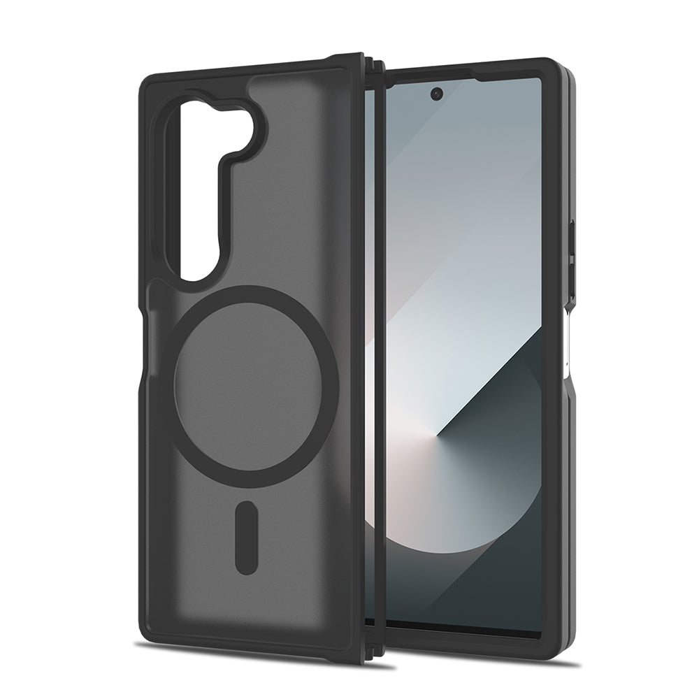 Galaxy Z Fold 6 Kılıf M-Safe Şarj Özellikli Kamera Korumalı Zore Lunex Kapak