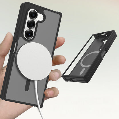 Galaxy Z Fold 6 Kılıf M-Safe Şarj Özellikli Kamera Korumalı Zore Lunex Kapak