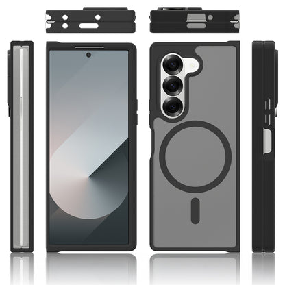 Galaxy Z Fold 6 Kılıf M-Safe Şarj Özellikli Kamera Korumalı Zore Lunex Kapak