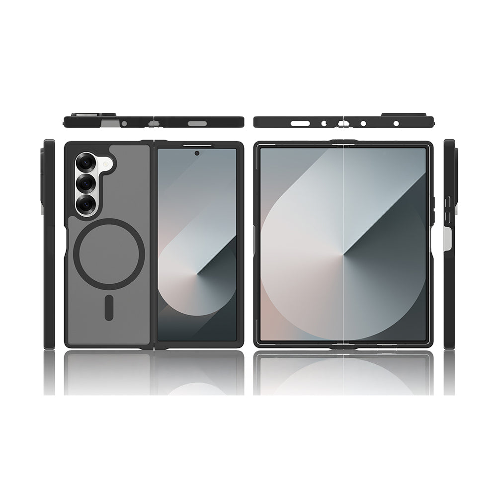 Galaxy Z Fold 6 Kılıf M-Safe Şarj Özellikli Kamera Korumalı Zore Lunex Kapak