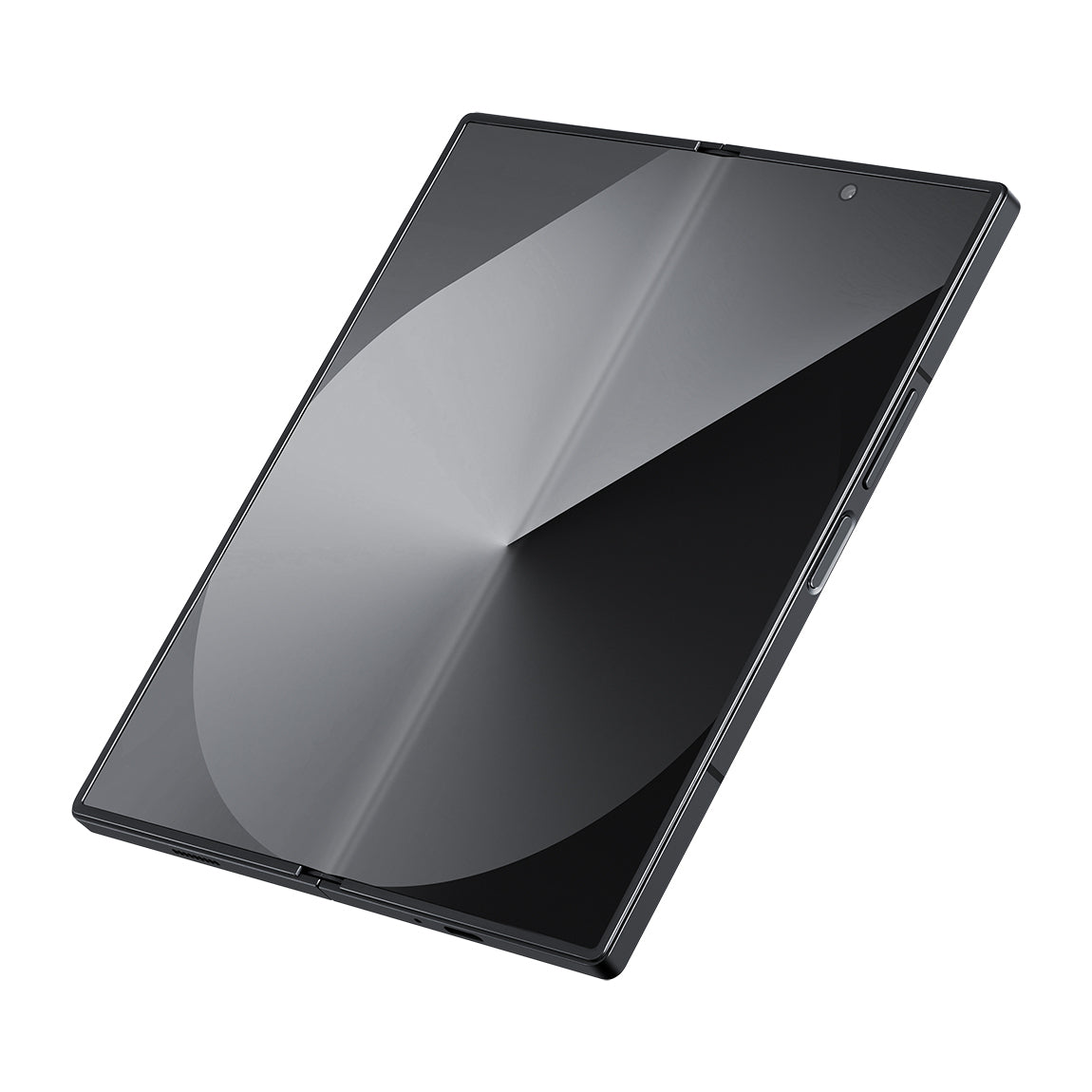 Galaxy Z Fold 6 Kılıf M-safe Şarj Özellikli 600D Aramid Fiber Pitaka Ultra-Slim Classic Serisi Black-Grey Twill Kapak