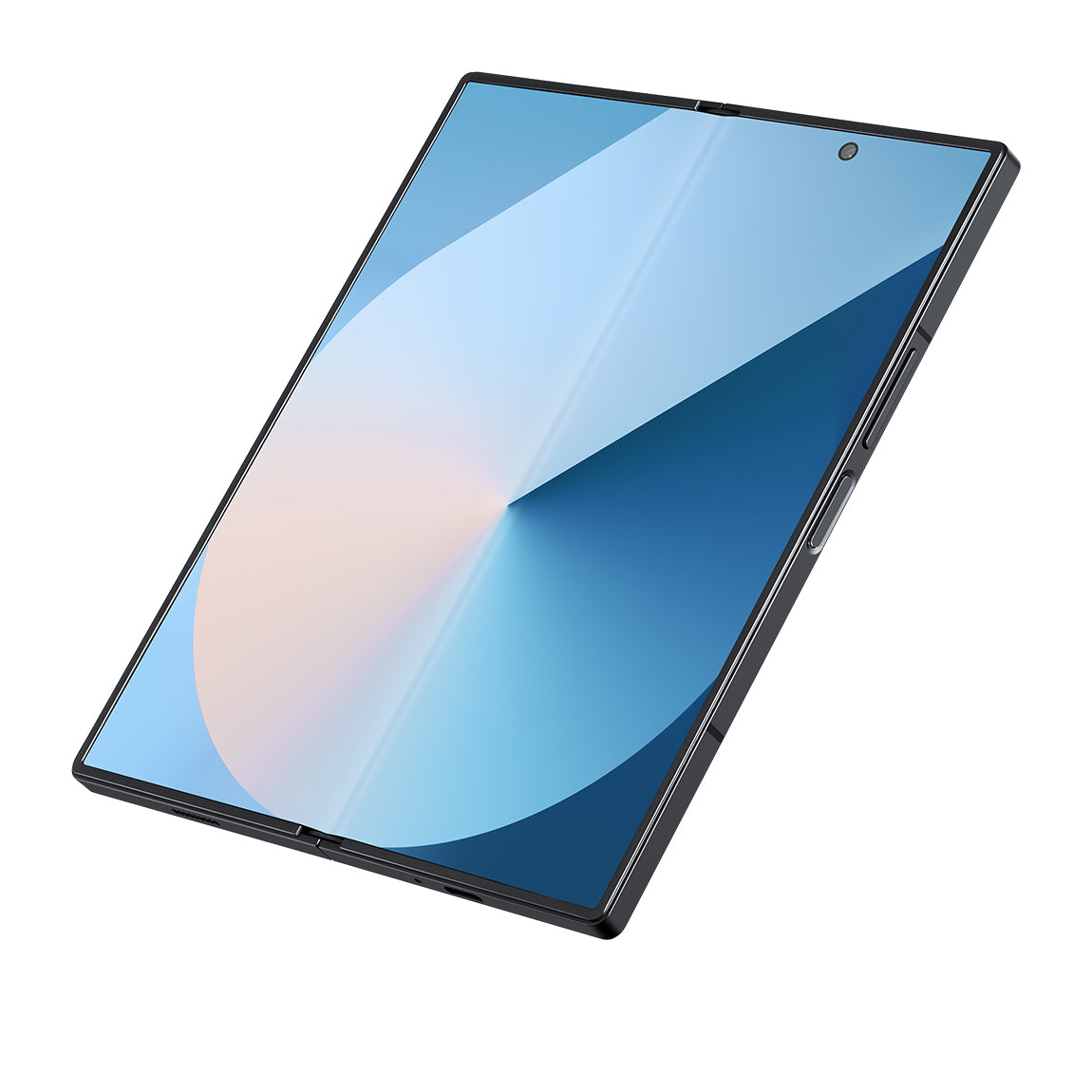 Galaxy Z Fold 6 Kılıf M-safe Şarj Özellikli Aramid Fiber Pitaka Tactile Woven Sunset-Moonrise Serisi Moonrise Kapak