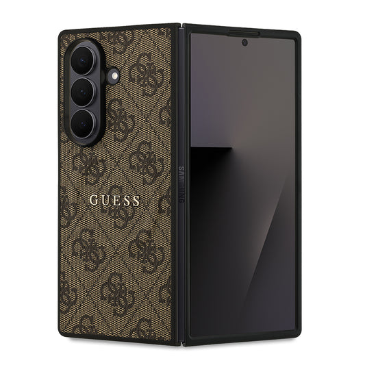 Galaxy Z Fold 7 Kılıf Guess Orjinal Lisanslı M-safe Şarj Özellikli 4G Desen Yazı Logolu Kapak