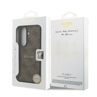 Galaxy Z Fold 7 Kılıf Guess Orjinal Lisanslı M-safe Şarj Özellikli 4G Desen Yazı Logolu Kapak