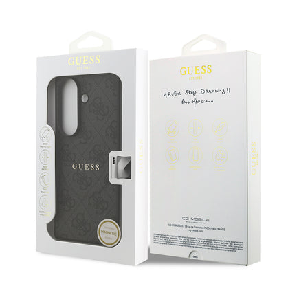 Galaxy Z Fold 7 Kılıf Guess Orjinal Lisanslı M-safe Şarj Özellikli 4G Desen Yazı Logolu Kapak