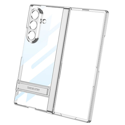 Galaxy Z Fold 7 Kılıf Kamera Korumalı Şeffaf Tasarımlı Zore Lego Standlı Kapak