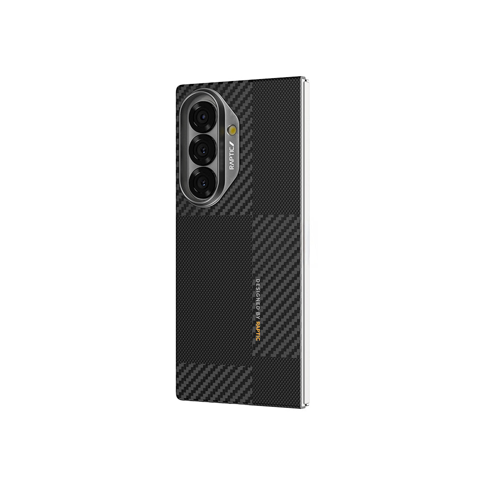 Galaxy Z Fold 7 Kılıf M-safe Şarj Özellikli 600D Metal Kamera Çerçeveli Raptic Aramid Fiber Geotik Serisi Kapak