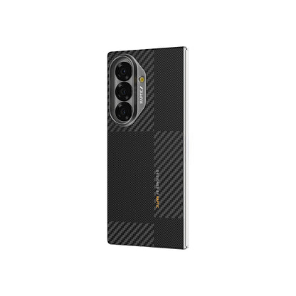 Galaxy Z Fold 7 Kılıf M-safe Şarj Özellikli 600D Metal Kamera Çerçeveli Raptic Aramid Fiber Geotik Serisi Kapak