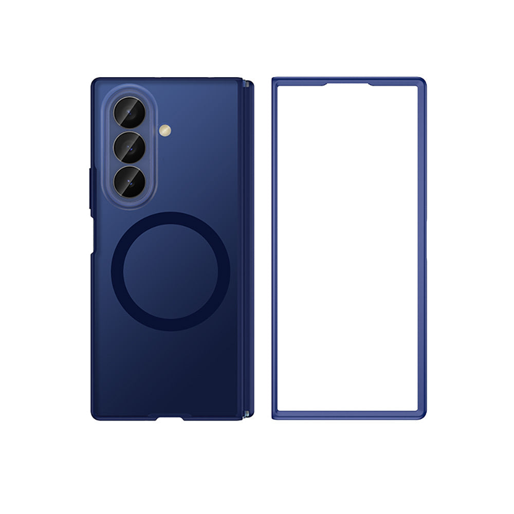Galaxy Z Fold 7 Kılıf M-safe Şarj Özellikli Arkası Mat Sert PC Wlons Vena Kapak