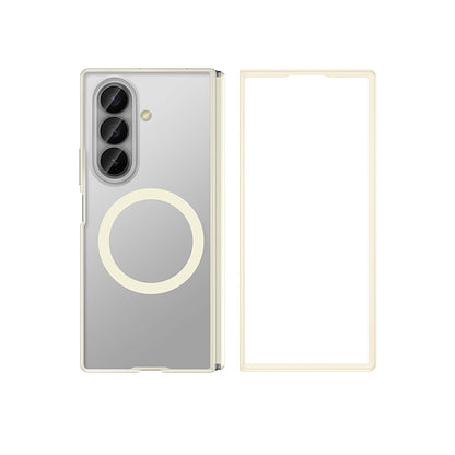Galaxy Z Fold 7 Kılıf M-safe Şarj Özellikli Arkası Mat Sert PC Wlons Vena Kapak