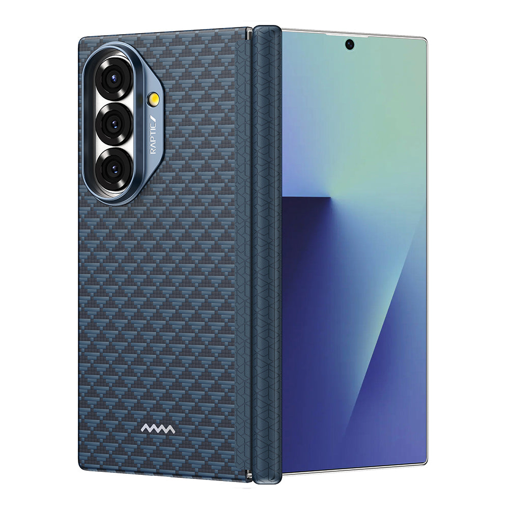 Galaxy Z Fold 7 Kılıf M-safe Şarj Özellikli Raptic Aramid Skin-Pro Profound Serisi Kapak