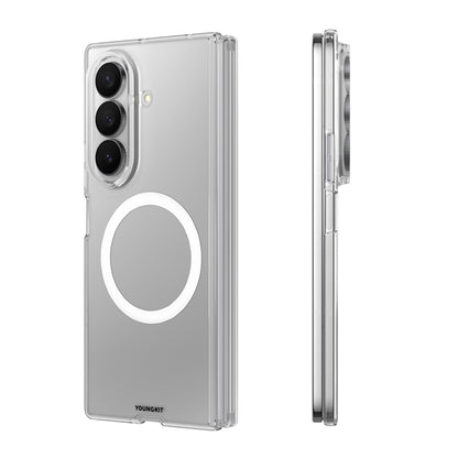 Galaxy Z Fold 7 Kılıf M-safe Şarj Özellikli Youngkit Clear Serisi Kapak
