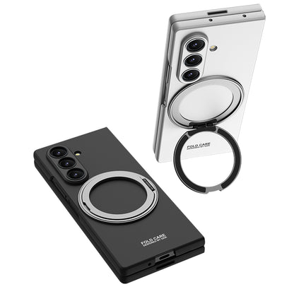Galaxy Z Fold 7 Kılıf M-safe Şarj Özellikli Zore Kıpta Yüzüklü Kamera Korumalı Kapak