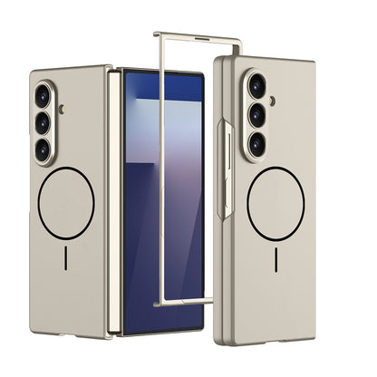 Galaxy Z Fold 7 Kılıf Wireless Şarj Özellikli Zore Kıpta M-safe Kapak
