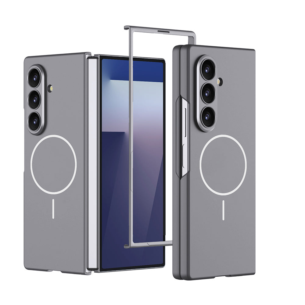 Galaxy Z Fold 7 Kılıf Wireless Şarj Özellikli Zore Kıpta M-safe Kapak